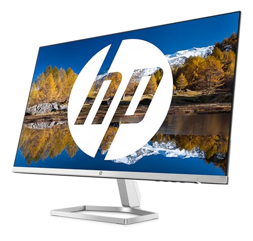 HP M27fq QHD Monitor 68,58cm 27Zoll FreeSync 2560x1440 16:9 75Hz 5ms 2xHDMI DP Silber-schwarz