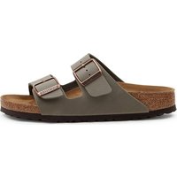 BIRKENSTOCK Unisex-Erwachsene Arizona Birko-Flor Pantoletten, Grau (Stone), 38 EU