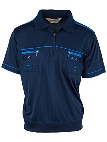 SOUNON Polohemd Poloshirt für Herren Dunkelblau, Groesse: 4XL