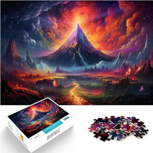 Puzzles Geschenke Spielzeug Fantasie Bunte Landschaft Puzzles 1000 Teile Holzpuzzle Spielzeug Puzzles Lernspiele Stressabbau Puzzles 1000 Stück (50x75cm)