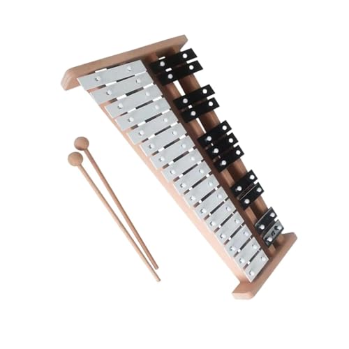 Glockenspiel Für Anfänger 27-Noten-Glockenspiel-Schlaginstrument mit Schlägel, geeignet für Musikliebhaber unterschiedlichen Alters (Color : 2)