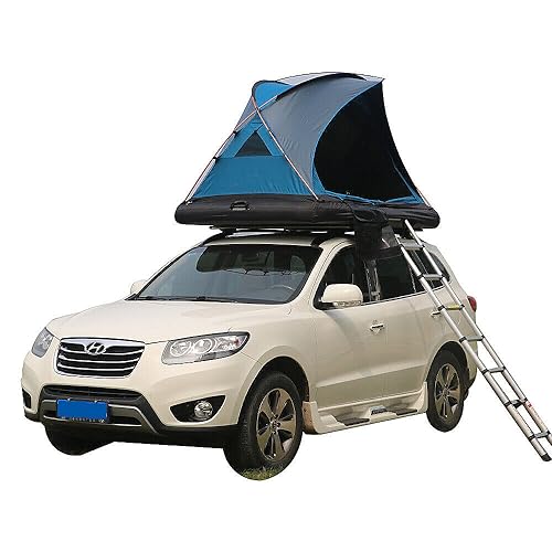 Auto Vorzelt Camping, Aufblasbares Autodachzelt for 2 Personen, einfach aufzubauen, großes Outdoor-Glamping-Campingzelt for SUV, LKW und universelles selbstfahrendes Touringauto(Blue)