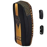 REWON Schlagpolster Kampfsport Curved Trittschlagpolster MMA Thai Pads Fur Kickboxen Muay Thai Training Boxen Schlagkissen Trainerpratzen Boxpratzen Boxpads (als Single verkauft)