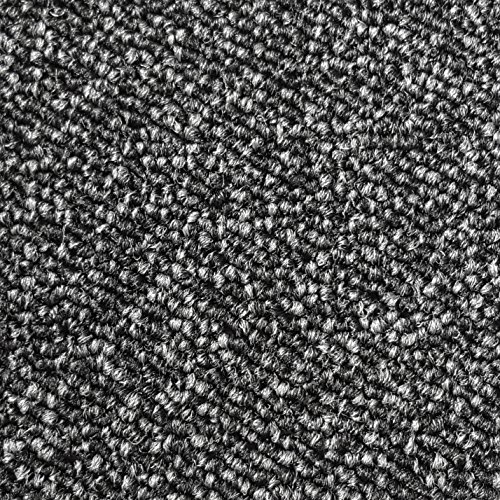 Teppichboden Schlingentextur Kurzflor Auslegware Bodenbelag schwarz 600 x 400 cm. Weitere Farben und Größen verfügbar