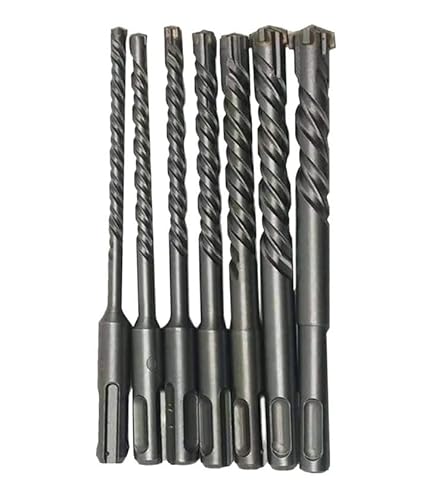 5/6/7/8/9/10 STÜCKE Kreuzspitzen 4 Schneider 160 mm SDS Plus-Bohrer-Set YG8 Hartmetall-Stahl-Flachspitzen-Elektrohammer-Steinbohrer-Kit(7pcs)