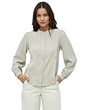 Peppercorn Mimmi Lange Ärmel Shirt | Shirt Damen In Beige | Frühling Bluse Damen Elegant | Größe S