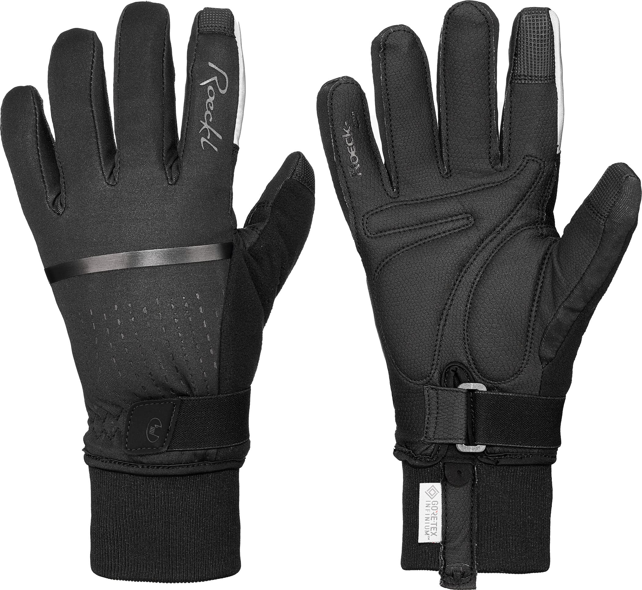 Roeckl Watou Damen Winter Fahrrad Handschuhe lang schwarz 2023: Größe: 7.5