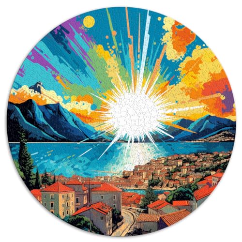 Puzzle für Makarska, farbenfrohes Kunst-Puzzle für Erwachsene, 1000 Teile, 26,5 x 26,5 Zoll, Puzzle-Geschenke, entspannendes geistiges Lernspielzeug