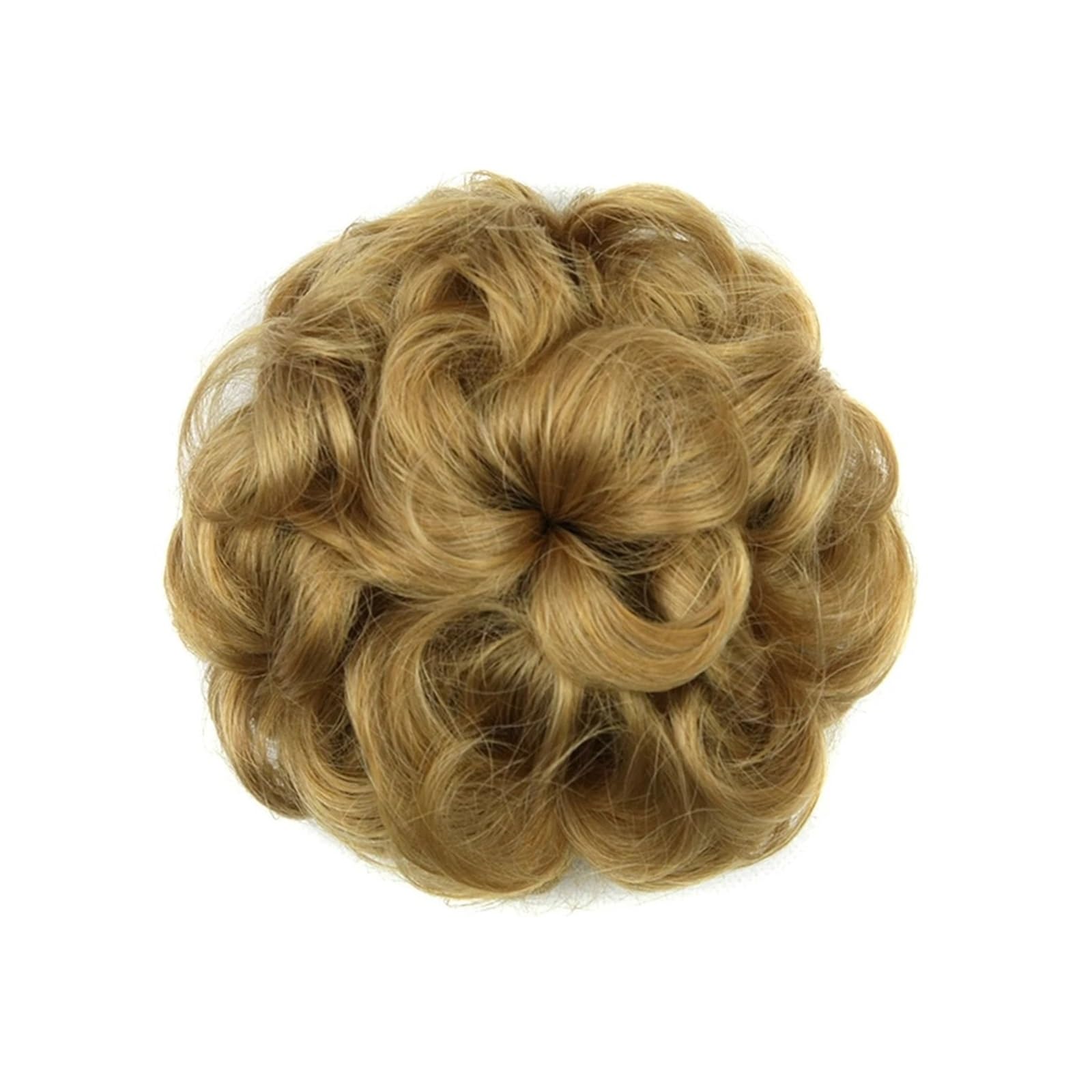 Haarteil Synthetische Haargummis, lockiges Haar, Chignon, Gummiband, Haarknoten, Donut-Haarroller, Haarteile for Frauen Haarverlängerung(1011)