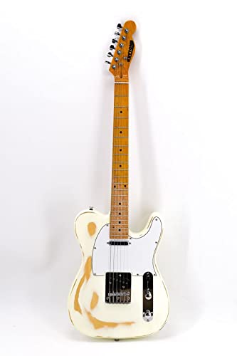 KEYTONE E- GITARRE TL STYLE VINTAGE DESIGN CREME