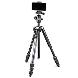 Manfrotto Element MII Kamera- und Handystativ, Aluminium Reisestativ mit Kugelkopf und Bluetooth, für Smartphones, DSLR, CSC und Kompaktkameras, Fotozubehör, Content Creation, Video-Blogs