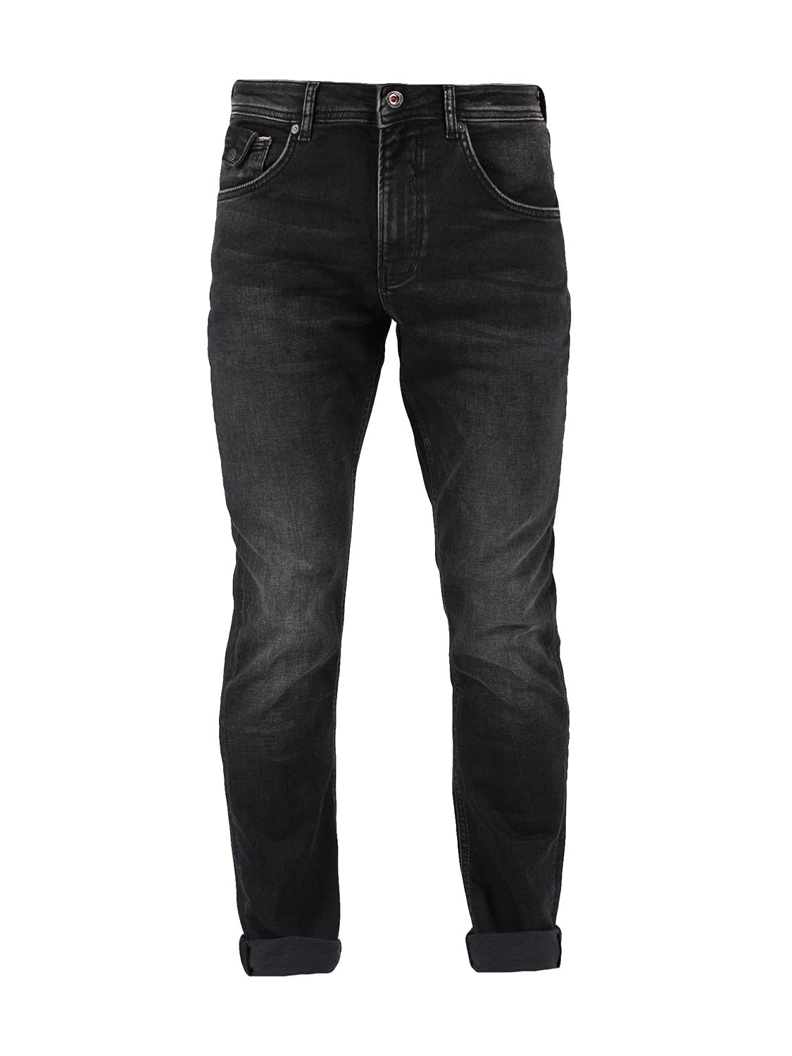 M.O.D. Herren Jeans Ricardo Regular Fit - Schwarz - Monsone Black Jogg W28-W40 97% Baumwolle, Größe:29W / 34L, Farbvariante:Monsone Black Jogg 3182