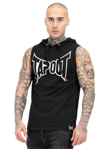 Tapout Herren Alameda Hood T-Shirt, Black/White, XXXL