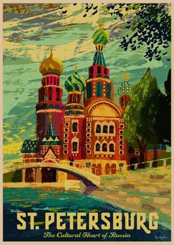 HfmQuisutron Jigsaw Puzzle 1000 Teile St.Petersburg Landschaft Reise Poster Für Puzzle Home Stressabbau Spiel Xy267Tk