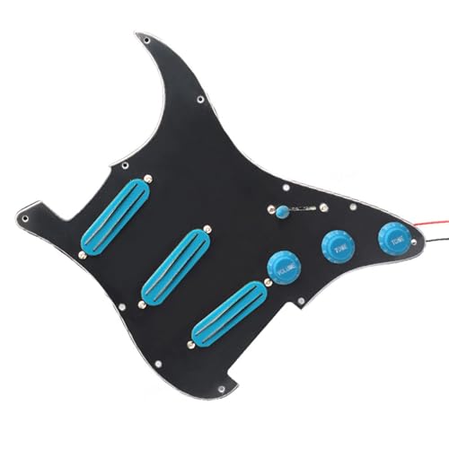 Standard-Pickguard-Tonabnehmer E-Gitarren-Schlagbrett-Tonabnehmer, stilvolle schwarze, langlebige Gitarren-Schlagbrett-Teile (Color : 8)