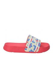 FILA Morro Bay P Slipper Kids Slide Sandal, Pink Lemonade-Antique White, 33 EU