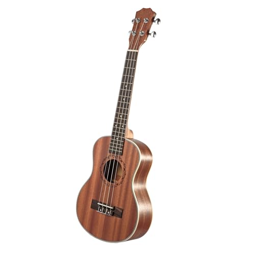 26-Zoll-Ukulele, Matt, Voller Sapele-Holzkorpus, 4-saitige Ukulele, Kleine Gitarre Für Musikliebhaber Ukulele Einsteiger Kit