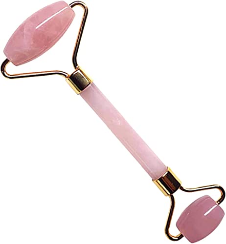 Gua Sha Scraper Board Rosenquarz Gesicht dünne Massagne Naturstein Guasha Board Jade Roller Pink Kristall Gesichtsschaber Jade Gesichtsrollen Set Massage Werkzeugset Set (Color : Only 1 Roller)