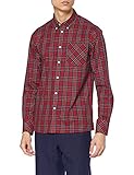 Merc London Herren Regular Fit Smoking Hemd, Gr. Medium, Rot - Rouge (Stewart Red)