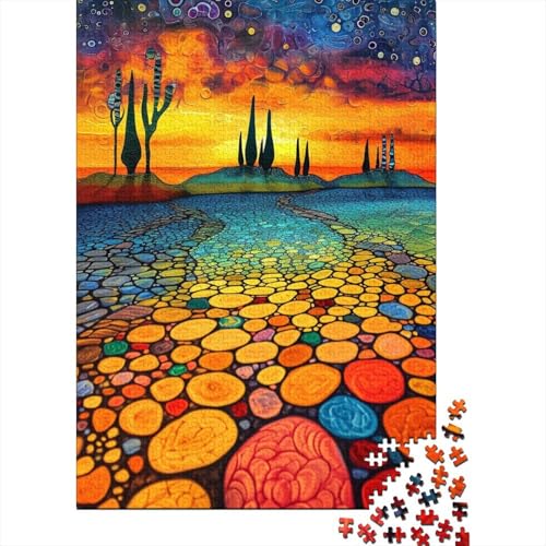 Dreamland Holzpuzzle für Erwachsene, Puzzlespielzeug, Kunstpuzzle für Erwachsene, 1000 Teile, Holzpuzzle für Erwachsene und Teenager 29,53x19,69 Zoll