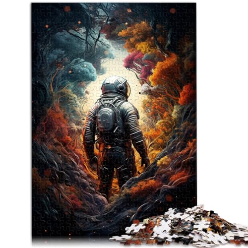 Puzzlespiele. Das farbenfrohe, fantasievolle hübschem Astronauten für Erwachsene mit 1000 Teilen eignet ganze Familie und die 1000 Teile (50 x 75 cm)