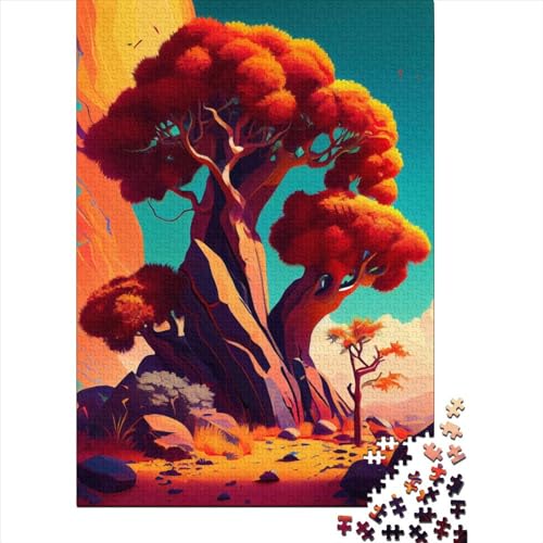 Puzzle 1000 Teile für Erwachsene Schöne Naturlandschaft für Erwachsene Puzzle 1000 Teile Puzzles für Erwachsene Lernspiel Herausforderungsspielzeug 75x50cm