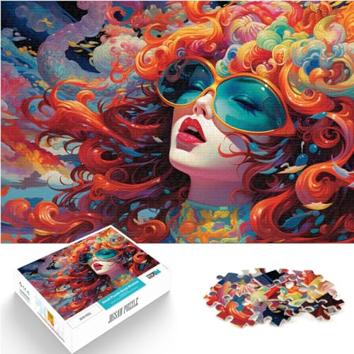 Puzzle „Symphony Girl“ 1000 Teile Puzzle aus Holz, jedes Teil ist einzigartig – anspruchsvolles, unterhaltsames Familienspiel, 1000 Teile (50 x 75 cm)