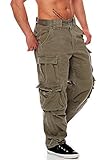 Jet Lag Herren Cargohose 007 cement Loose Fit 4XL/34