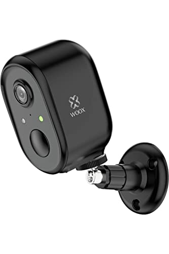 Smart Überwachungskamera Aussen kabellose Sicherheitskamera außen, 1080P fullHD Cam IP Überwachung WLAN, PIR Bewegungsmelder, Nachtsicht, IP66 Wasserdicht, 2,4G Wi-Fi bis 128GB SD-Karten, Alexa Google