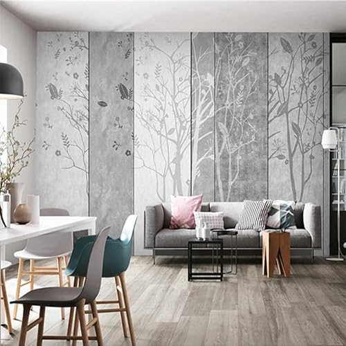 Vintage Holzplatte Baum Pflanze Relief 3D Tapeten Wanddekoration Fototapete Sofas Wohnzimmer Wandbild Schlafzimmer-200cm×140cm