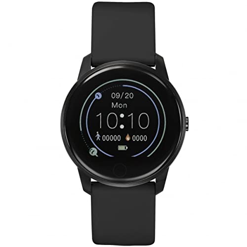 STORM SM1 Smartwatch Silikon Schwarz für Herren/Unisex mit Fitness Tracking, Gesundheitsüberwachung, Telefonbenachrichtigungen, Touch-Display, Silikonarmband, Schwarz (Silikon), Gurt