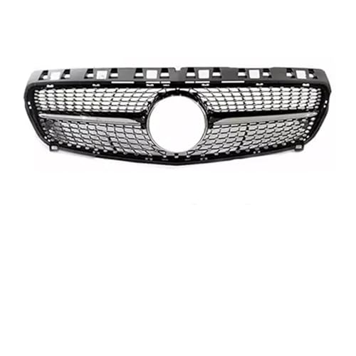 Frontgrills Für Benz W176 A 2018 2017 2016 2015 2014 2013 A180 A45 A260 A200 Fronteinlass Stoßstangengrill Grill GT Diamant Tuning Front Bumper Grille(13-15 Diamond Black)