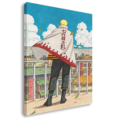 Artis Prints Leinwandbild Naruto, Hokage - Japan Anime, Klein bis XXL, Inneneinrichtung - Wohnzimmer - Wohnung, Dekoration