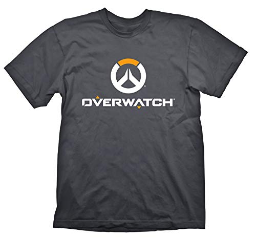 Overwatch T-Shirt "Logo" White/Orange on Grey Size XL