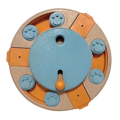 foufouBRAND Rundes Hide 'n Seek Multi-Play-Plattenspieler-Puzzle, Haustierspielzeug, 27,2 cm Länge, Haustierzubehör