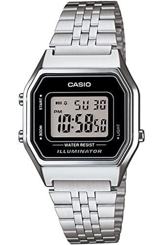 Casio Damen-Armbanduhr Vintage Digital Quarz Edelstahl LA680WA-1D