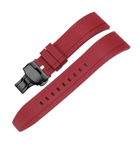 SpaRcz Gummi-Uhrenarmband, wasserdichte Uhrenkette für Herren, 22mm, Farbe 20, 22mm