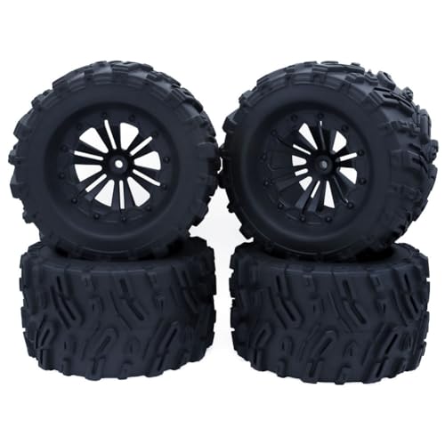 Kangtm 4 STK 125 mm 1,9 Beadlock-Felgenreifensatz für 1/10 RC Crawler Car TRX4 RC-4WD D90 Axial SCX10 II III, D