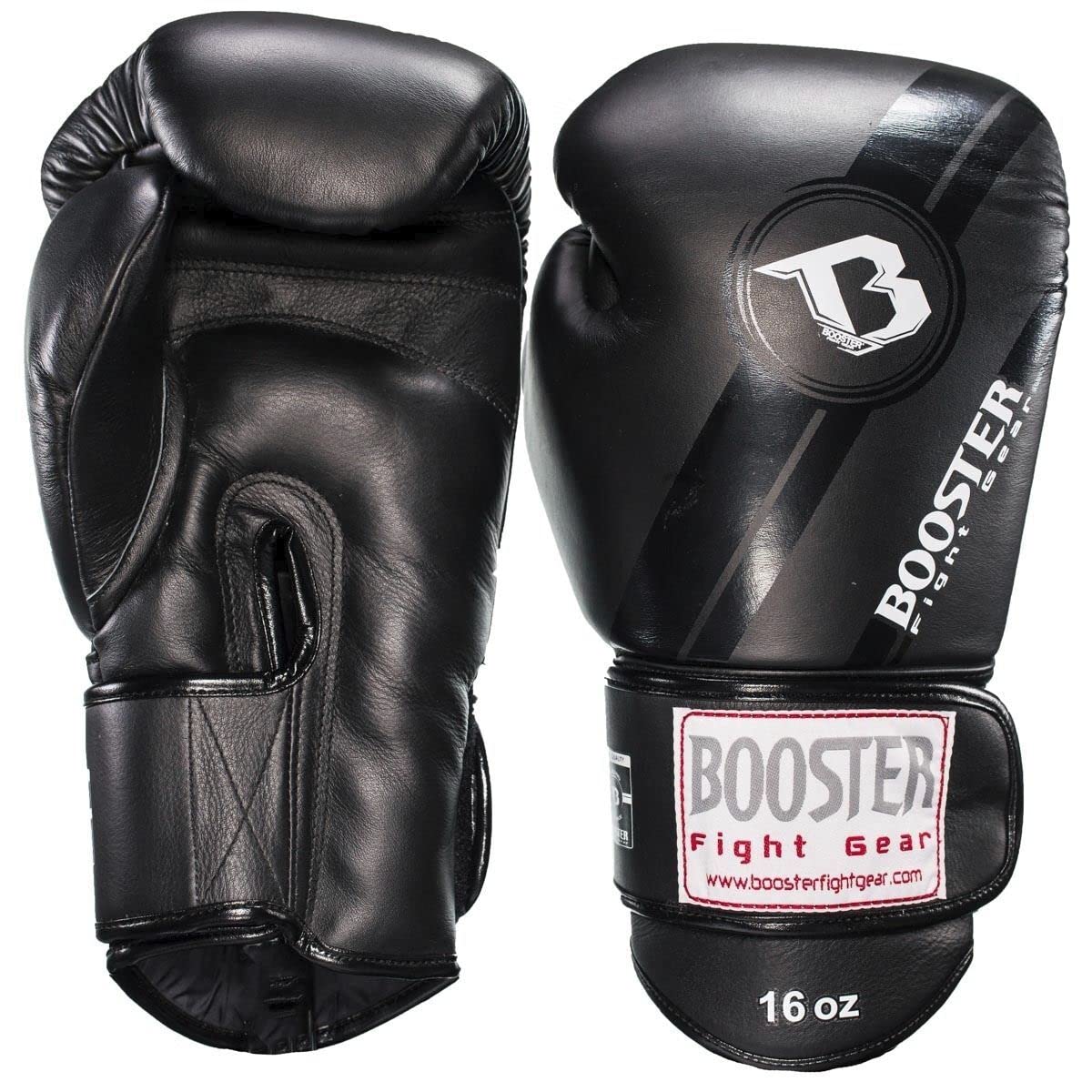 Booster BGL-1 V3 Boxhandschuhe Black / Black Foil Leder, Unzen:12 oz