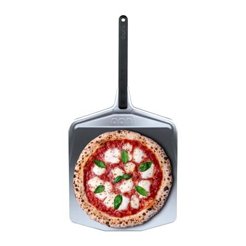 Ooni Pizzaschaufel 35,6 cm – Pizzaschaufel aus superglattem Aluminium mit langem Griff – Leichtgewichtschaufel zum Umdrehen von Pizzas – Zubehör für Gartenpizzaöfen