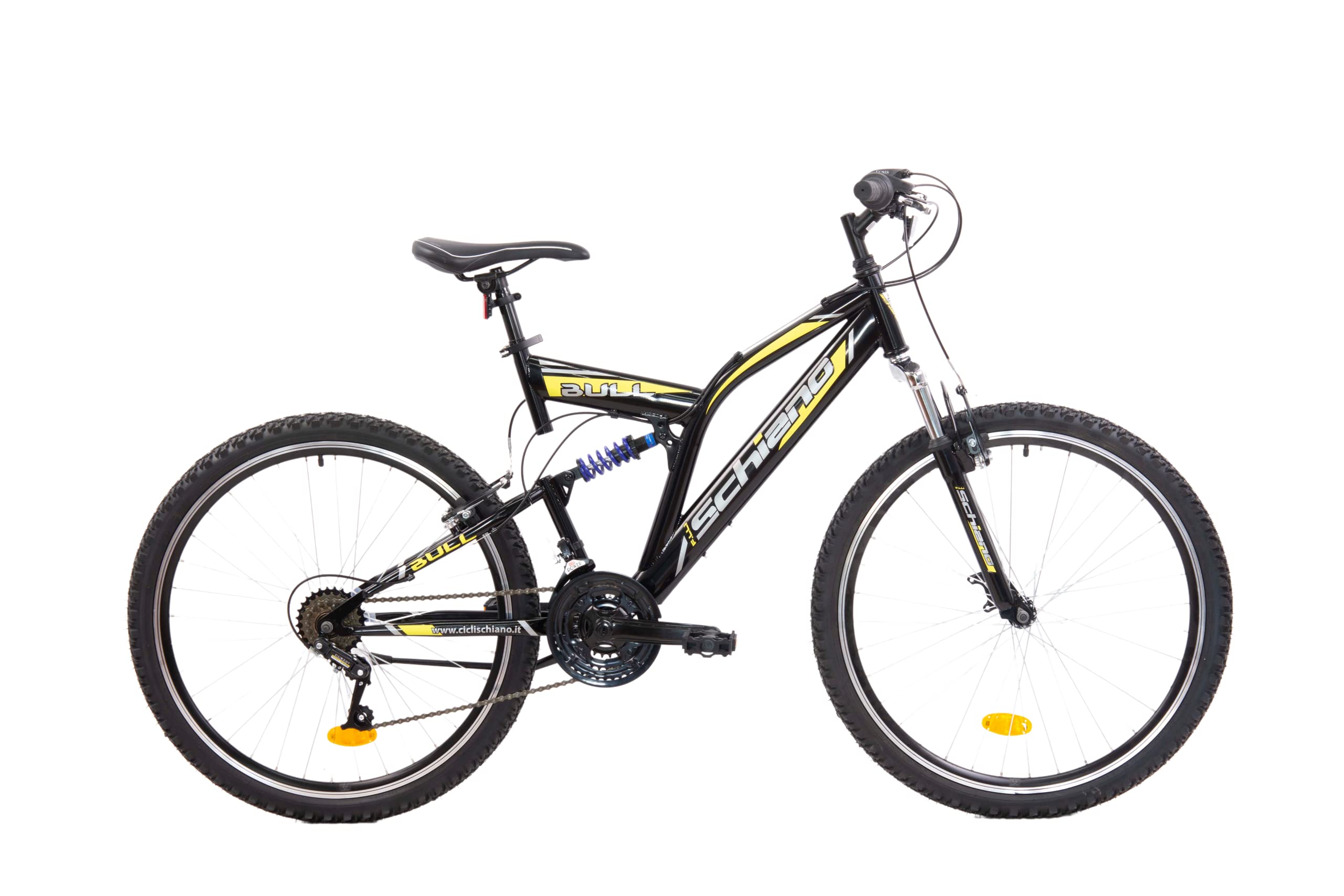 F.lli Schiano Bull Mountainbike 26 Zoll, in Schwarz-Gelb