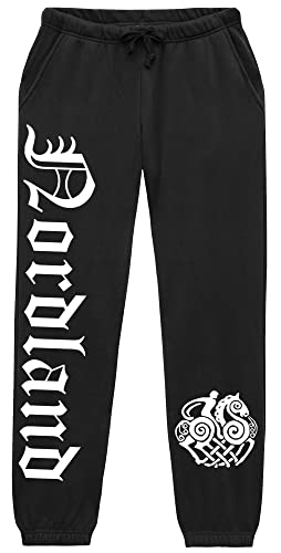 UGLYSHIRT Nordland Herren Jogginghose | Wikinger Hose Berserker Odin Valhalla Nordmann Vikings | (L)