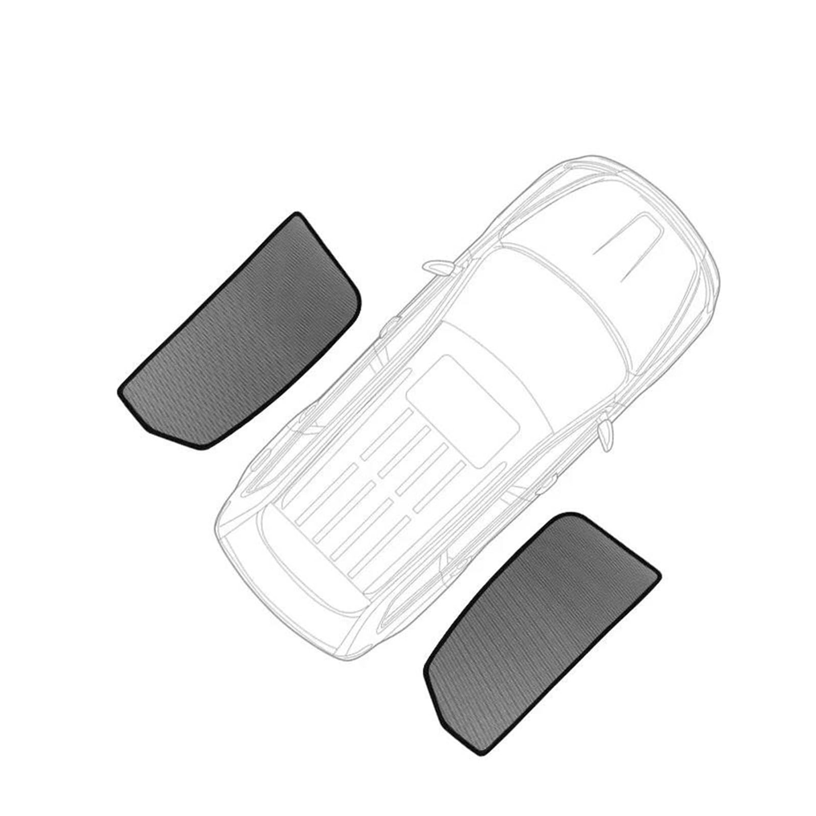 Auto-Sonnenschirm Für A4 B9 Für Limousine 2017-2023 2024 Auto Sonnenschutz Schild Frontscheibe Rahmen Vorhang Hinten Seite Fenster Sonnenschutz Frontscheibenabdeckung(2PCS Rear Windows)