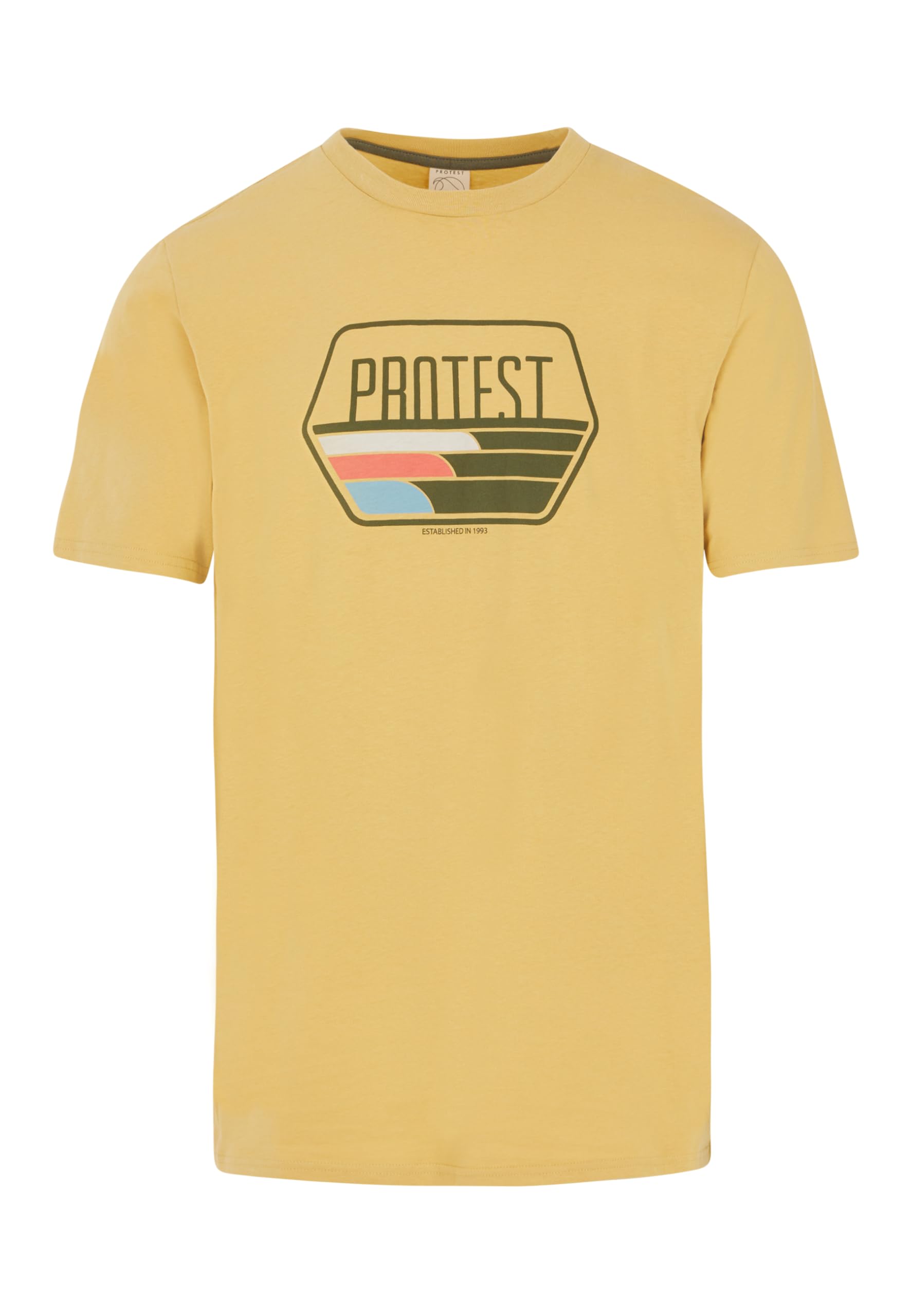 Protest Men T-Shirt PRTSTAN Butteryellow M