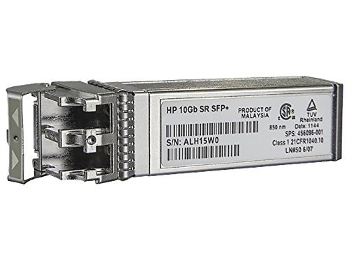 HPE - SFP+-Transceiver-Modul - 10 Gigabit Ethernet - 10GBase-SR - LC Multi-Mode - bis zu 300 m - für HPE D2D4324, BLc3000 Enclosure, ProLiant DL360p Gen8, DL980 G7 - Spare Part (455883-B21)