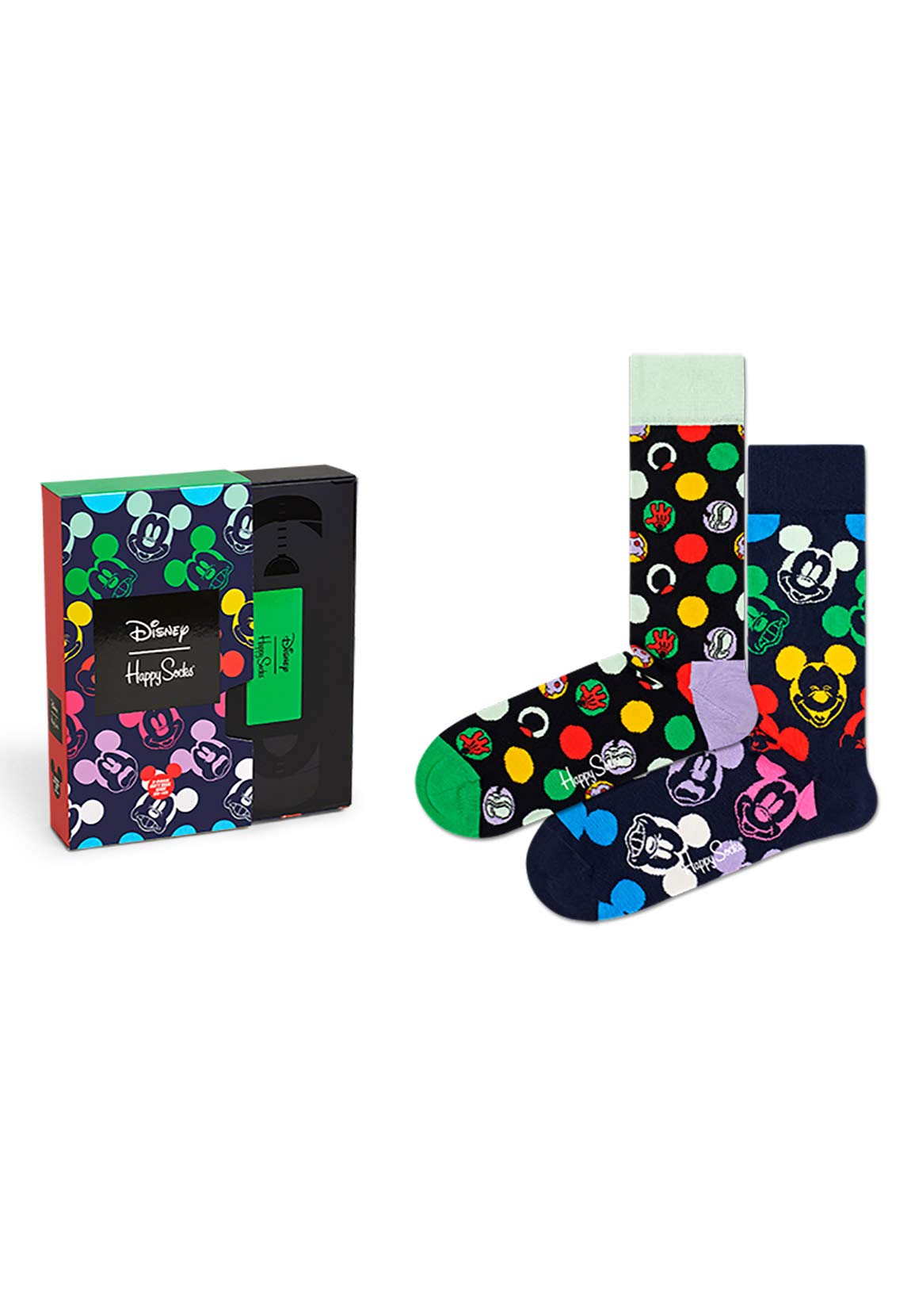 Happy Socks Unisex Disney Gift Set socken, grün, 36-40