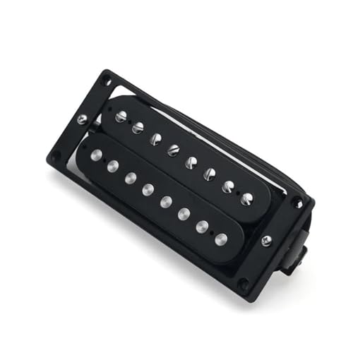 Dual Coil 8 Saiten E-Gitarre Humbucker Pickups Hals- Und Steg-Pickup Schwarz e gitarren tonabnehmer (Color : Bridge with frame)