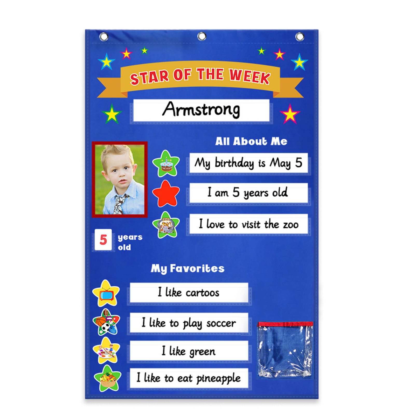 Classroom Star Schüler Poster Set Zum Aufhängen Taschendiagramm Set Ideal Für Schule Klassenzimmer Kindergarten Schulanfang