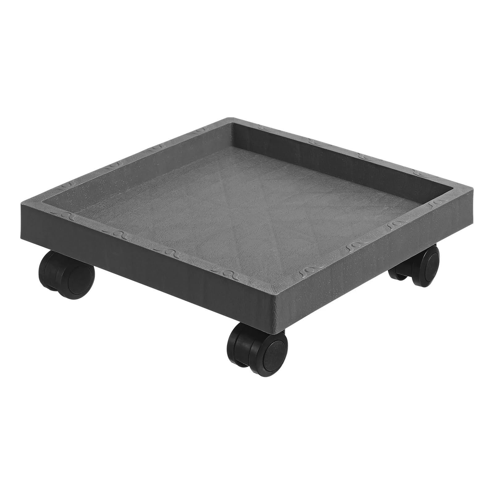 AMEEDA Pflanzenroller Gartenterrasse Blumentopf Pflanzenständer Tabletthalter mit Rädern(Grey)