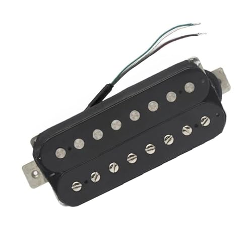 Schwarzer 8-saitiger Humbucker-Tonabnehmer für E-Gitarre, Spulenaufteilung, Gitarrenteile, solide Polstücke Single-Coil-Tonabnehmer (Color : Bridge)